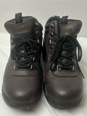 Propet Sealtex Waterproof Hiking Boots Men 7.5 Brown Leather M3188